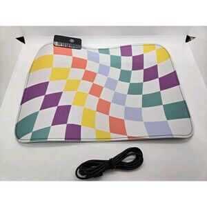 VIVITAR RGB Light Up Mouse Pad Multi-color Check Pattern